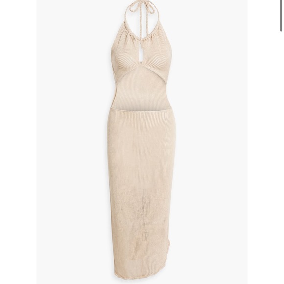 SAVANNAH MORROW Juno cutout Pima cotton halterneck maxi dress - Picture 3 of 4